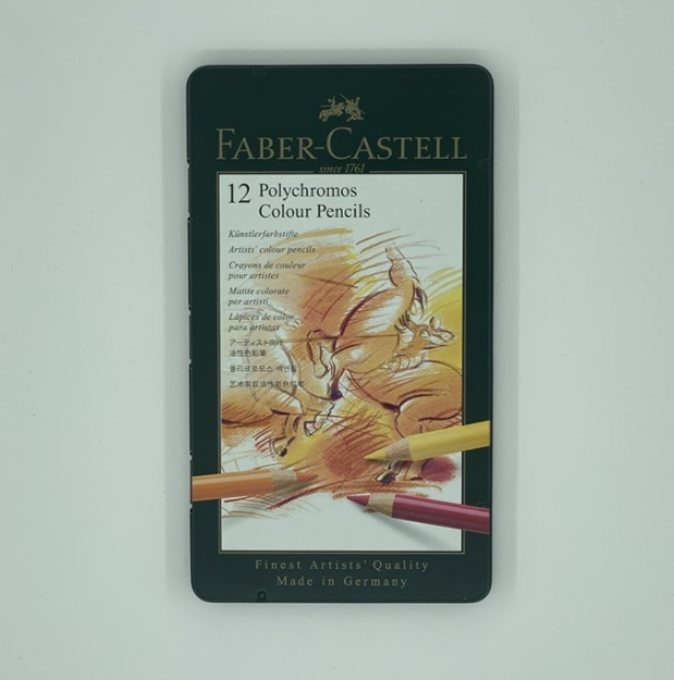  مداد رنگی 12 رنگ فابر کاستل مدل پلی کروم | Polychromos بوک کلاب ایران 1 