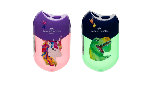  تراش دو سوراخ بیضی یونیکورن و دایناسور فابرکاستل کد (183554) | FABER-CASTELL بوک کلاب ایران 2 