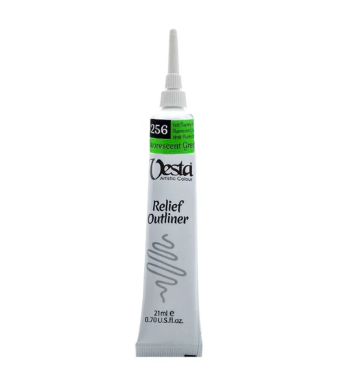 خمیر دورگیر فلورسنت وستا کد Fluorescent Green ) 256) حجم ۲۱ میلی لیتر | VESTA بوک کلاب ایران 1