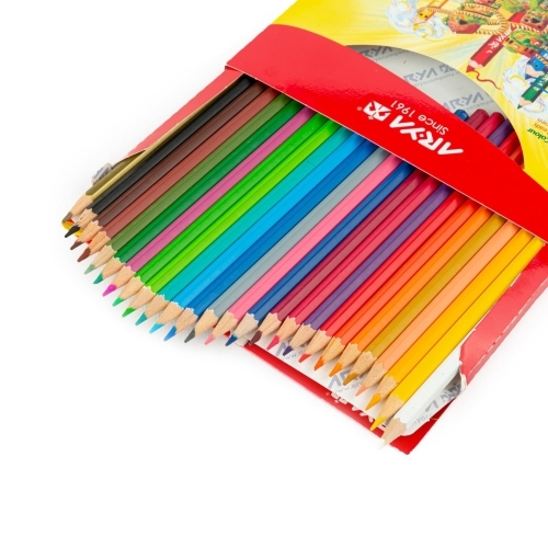  مداد رنگی ۲+۲۴ رنگ مدل جعبه مقوایی آریا بوک کلاب ایران 3 