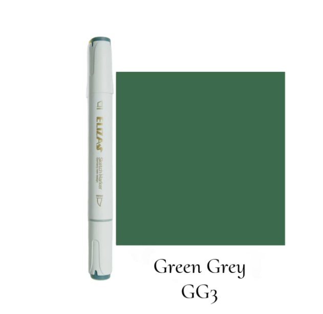  ماژیک دوسر برند الیزا (Green grey) | ELIZA GG3 بوک کلاب ایران 1 