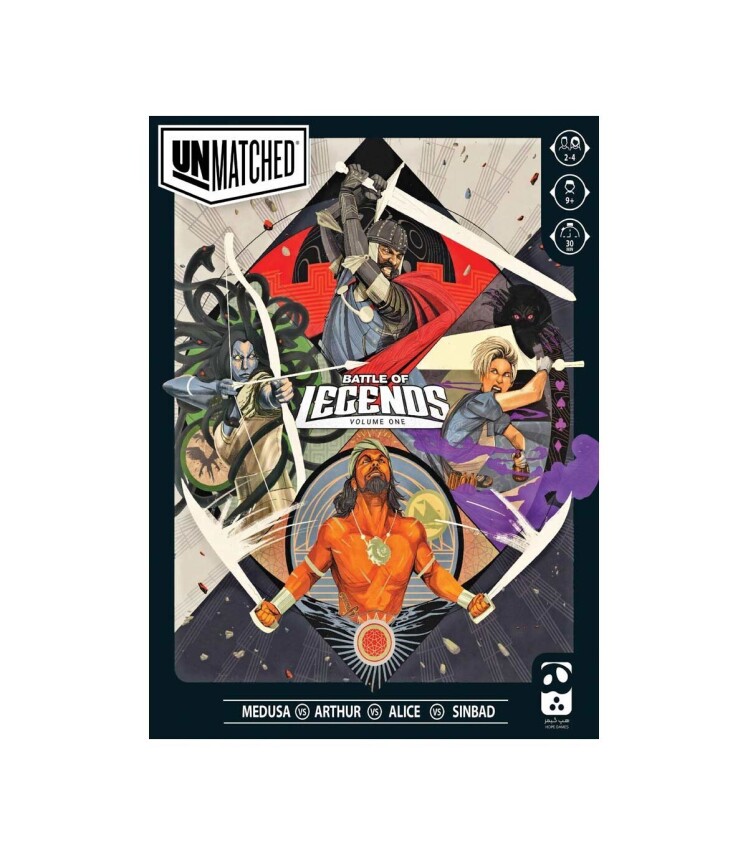 بازی بی همتا نسخه اول Unmatched: Battle of Legends, Volume One | مدل هپ گیمز بوک کلاب ایران