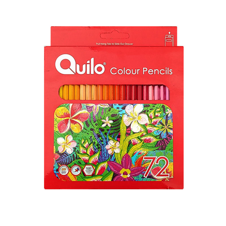 مداد رنگی 72 رنگ جعبه مقوایی کویلو بوک کلاب ایران