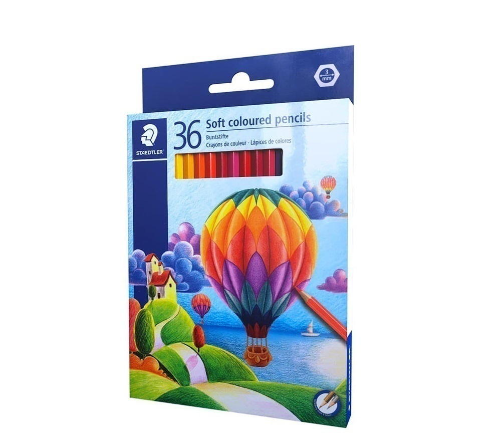  مداد رنگی 36 رنگ جعبه مقوایی استدلر بوک کلاب ایران1 