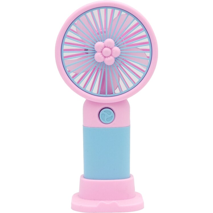 پنکه دستی و رومیزی شارژی رنگ صورتی مدل (HF002) | MINI FANS بوک کلاب ایران 1