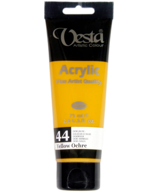  رنگ اکریلیک وستا کد44 (Yellow Ochre) بوک کلاب ایران 1 