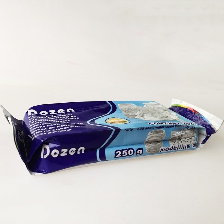  خمیر مجسمه سازی هواخشک دوزن سفید 250 گرمی | DOZEN بوک کلاب ایران 2 
