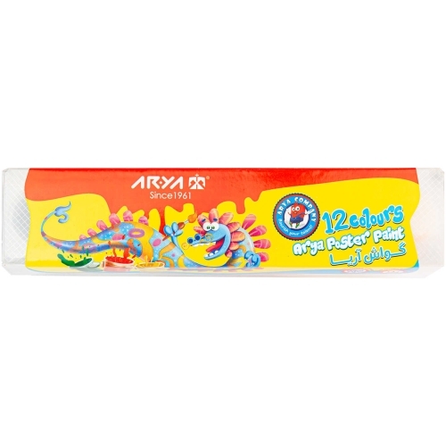  گواش ۱۲ رنگ مدل پیوسته کوچک طلقی آریا بوک کلاب ایران 