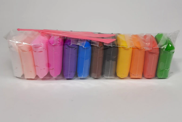  خمیر کلی 12 رنگ ونگوگ | super clay بوک کلاب ایران 2 