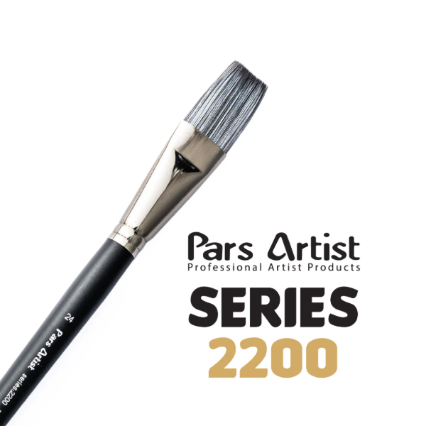 ست قلم‌ مو تخت دسته بلند پارس آرتیست (کد 2200) | PARS ARTIST بوک کلاب ایران 1