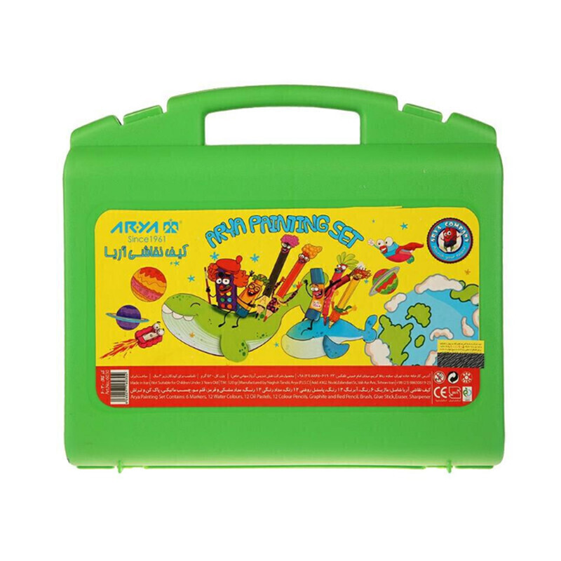  کیف نقاشی 48 تکه آریا مدل Briefcase بوک کلاب ایران 