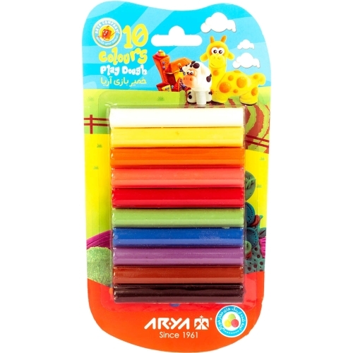  خمیر بازی ۱۰ رنگ آریا مدل وکیومی بوک کلاب ایران 