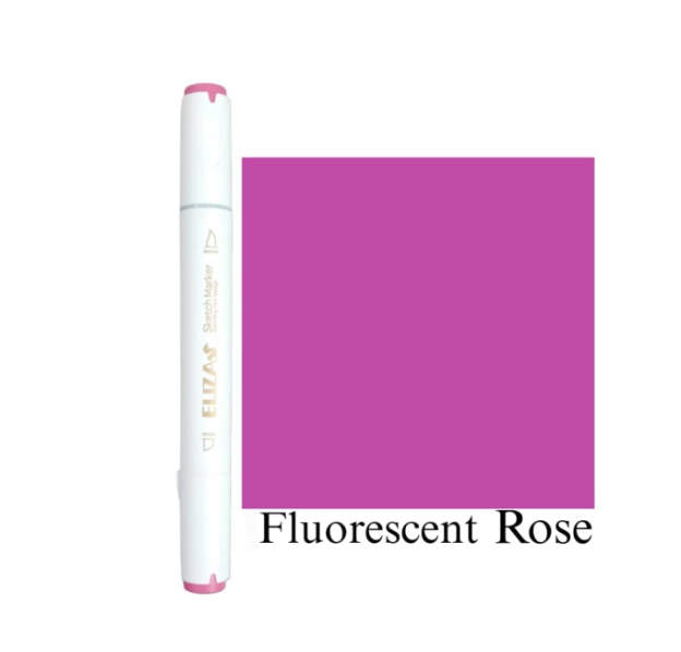 ماژیک دوسر برند الیزا کد 125 (Fluorescent rose) | ELIZA بوک کلاب ایران 1