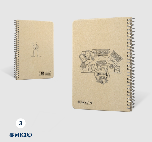  دفتر نقطه ای کرافت میکرو سیمی سایز (21*14) | MICRO بوک کلاب ایران 3 
