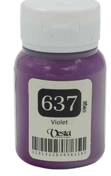 رنگ پارچه وستا کد 637 (violet) حجم 60 میل بوک کلاب ایران 1