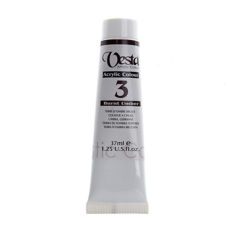  رنگ اکریلیک وستا کد Burnt Umber) 3) حجم 37 میلی لیتر بوک کلاب ایران 1 