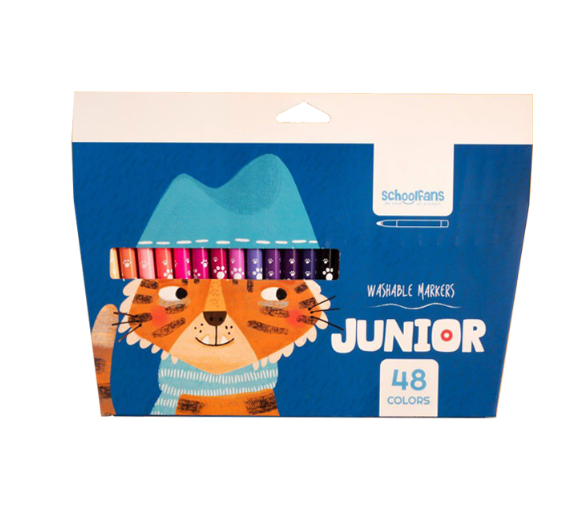 ماژیک قابل شستوشو جونیور اسکول فنس 48 رنگ بوک کلاب ایران 1