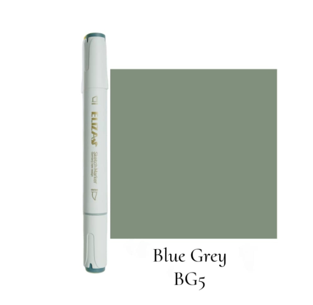  ماژیک دوسر برند الیزا (Blue grey) | ELIZA BG5 بوک کلاب ایران 1 