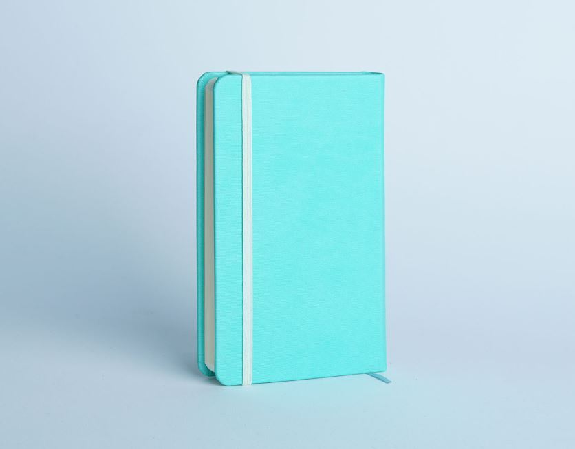  دفترچه یادداشت 96 برگ خط دار مدل مانا آراد | طرح آبی 1 بوک کلاب ایران 1 