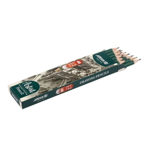  بسته 12 تایی مداد B4 طرح مقوایی آریا آرتیست بوک کلاب ایران 3 