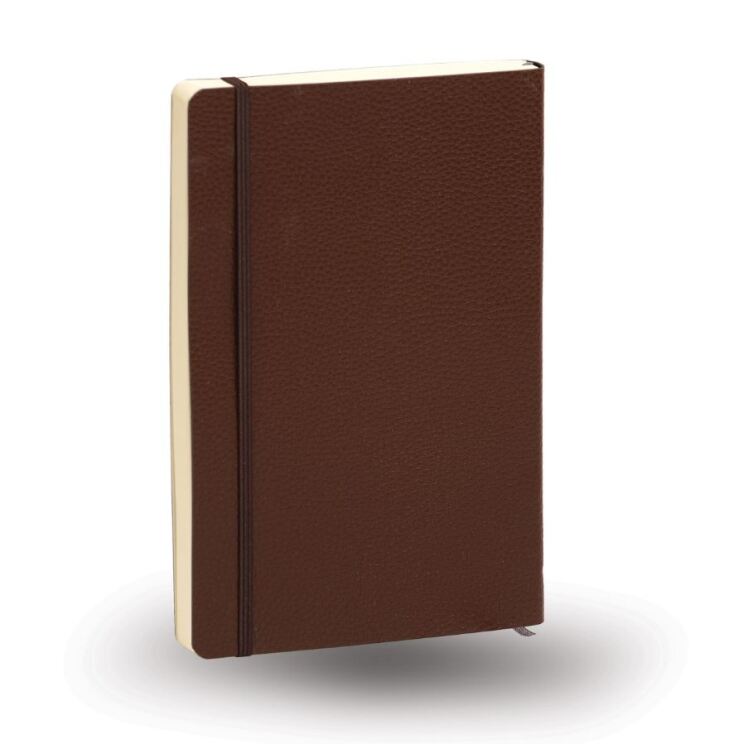 دفتر خط دار 112 برگ جلد چرمی مدل آرشه آراد | طرح قهوه ای 2 بوک کلاب ایران 1