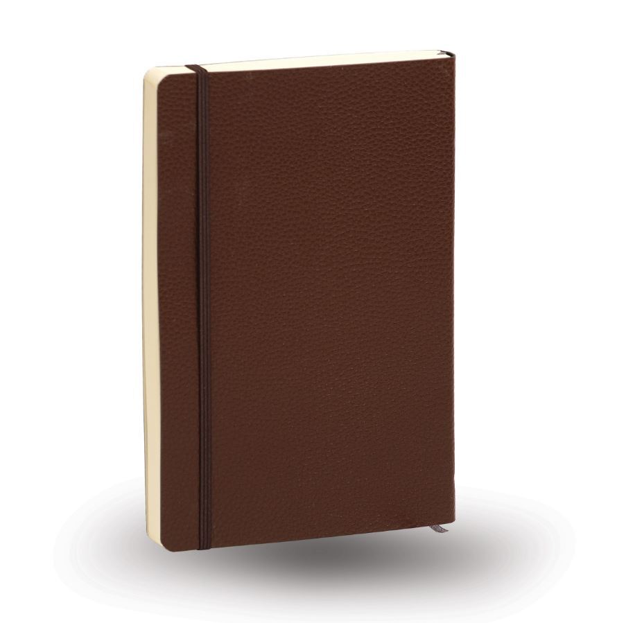  دفتر خط دار 112 برگ جلد چرمی مدل آرشه آراد | طرح قهوه ای 2 بوک کلاب ایران 1 