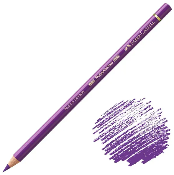  مداد رنگی فابر کاستل پلی کروم کد 160 (MANGANESE VIOLET) | Polychromos بوک کلاب ایران 1 