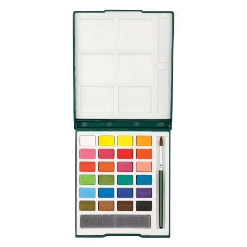  آبرنگ 24 رنگ جعبه مقوایی آریا آرتیست بوک کلاب ایران4 