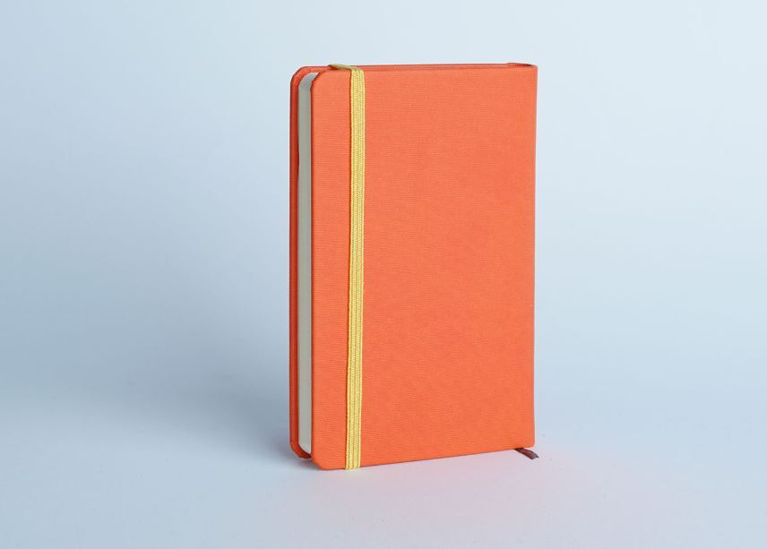  دفترچه یادداشت 96 برگ خط دار مدل مانا آراد | طرح نارنجی 1 