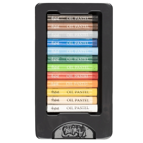  پاستل روغنی 12 رنگ جعبه مقوایی آریا آرتیست بوک کلاب ایران2 