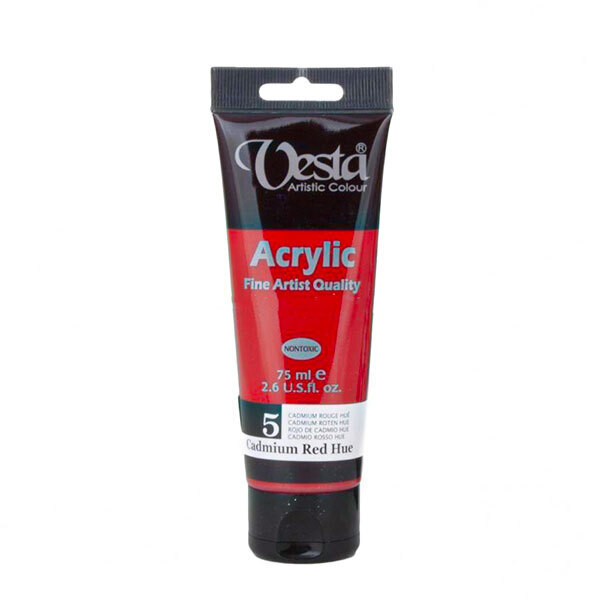  رنگ اکریلیک وستا کد 5 (cadmium red hue) بوک کلاب ایران 1 