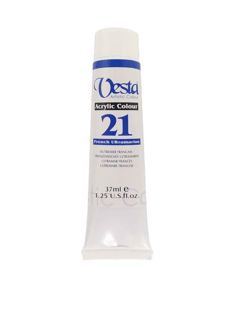  رنگ اکریلیک وستا کد French Ultramarine) 21) حجم 37 میلی لیتر بوک کلاب ایران 1 