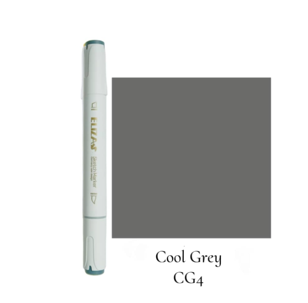 ماژیک دوسر برند الیزا (Cool grey) | ELIZA CG4 بوک کلاب ایران 1