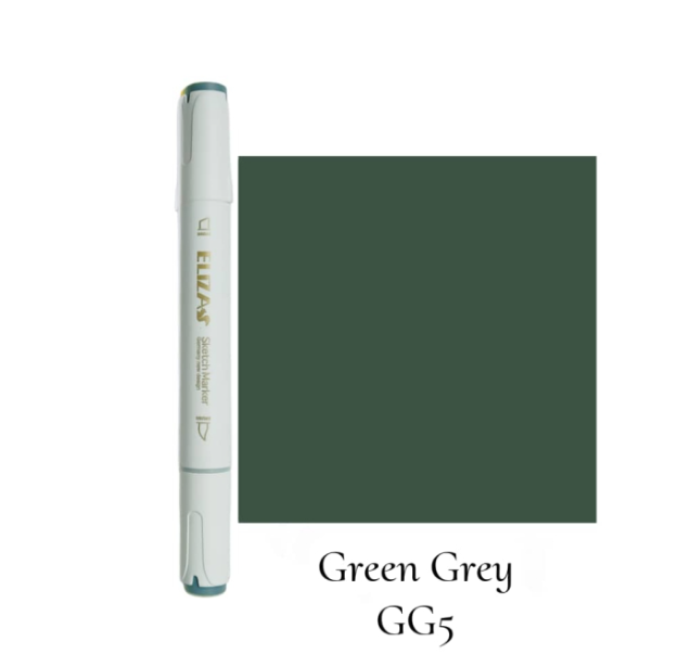 ماژیک دوسر برند الیزا (Green grey) | ELIZA GG5 بوک کلاب ایران 1