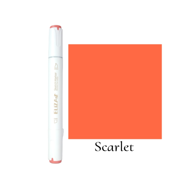 ماژیک دوسر برند الیزا کد 13 (Scarlet) بوک کلاب ایران 1