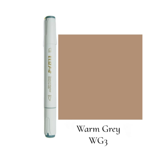  ماژیک دوسر برند الیزا ( Warm grey) | ELIZA WG3 بوک کلاب ایران 1 
