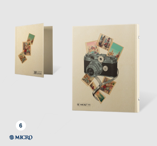 دفتر کرافت کلاسوری قفل پلاستیکی میکرو جلد سخت سایز (21*28) | MICRO بوک کلاب ایران 6 