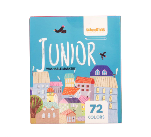  ماژیک قابل شستوشو جونیور اسکول فنس 72 رنگ بوک کلاب ایران 2 