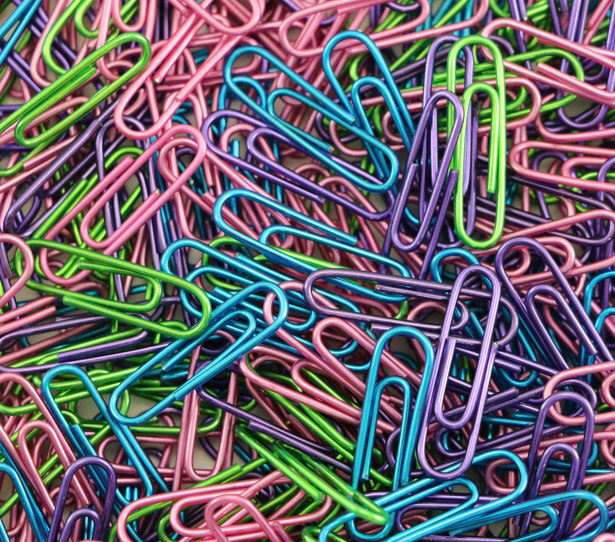  گیره کاغذ رنگی متالیک /28 میلی‌متری /مدل PC 103 / بسته 100 عددی بوک کلاب ایران 3 