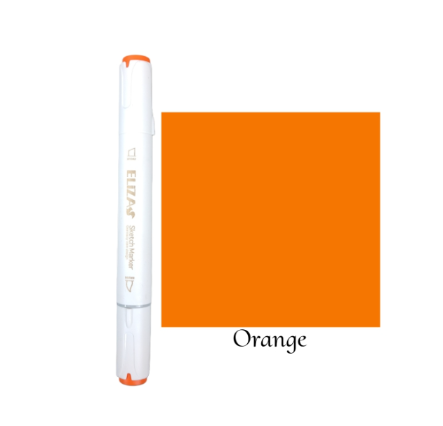 ماژیک دوسر برند الیزا کد 23 (Orange) بوک کلاب ایران 1