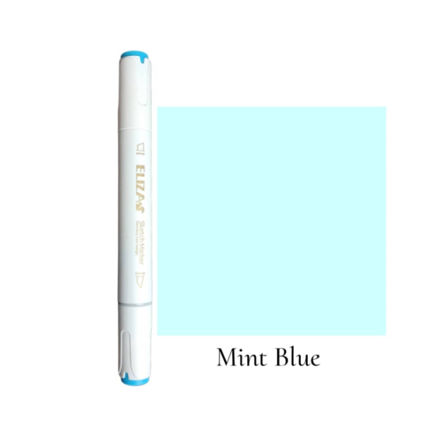 ماژیک دوسر برند الیزا کد 143 ( Mint blue) | ELIZA بوک کلاب ایران 1