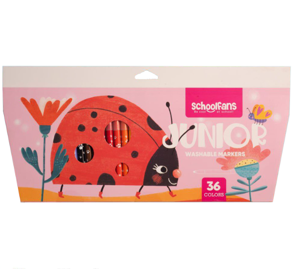  ماژیک قابل شستوشو جونیور اسکول فنس 36 رنگ بوک کلاب ایران 2 