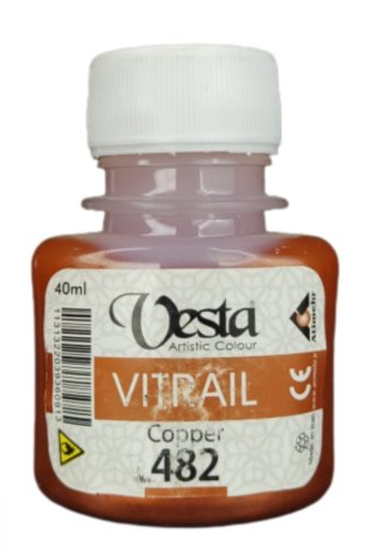 رنگ ویترای وستا کد 482 (Copper) حجم 40 میلی لیتر | VESTA بوک کلاب ایران 1