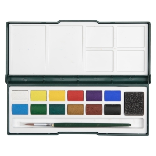 آبرنگ 12 رنگ جعبه مقوایی آریا آرتیست بوک کلاب ایران4