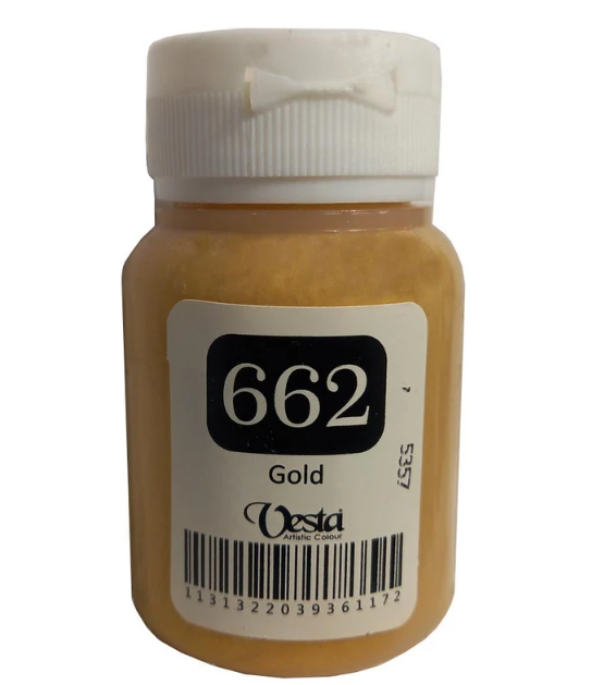  رنگ پارچه وستا کد 662 (Gold) حجم 60 میل بوک کلاب ایران 1 
