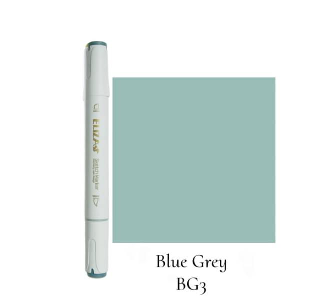  ماژیک دوسر برند الیزا (Blue grey) | ELIZA BG3 بوک کلاب ایران 1 