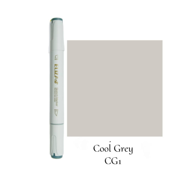  ماژیک دوسر برند الیزا (Cool grey) | ELIZA CG1 بوک کلاب ایران 1 