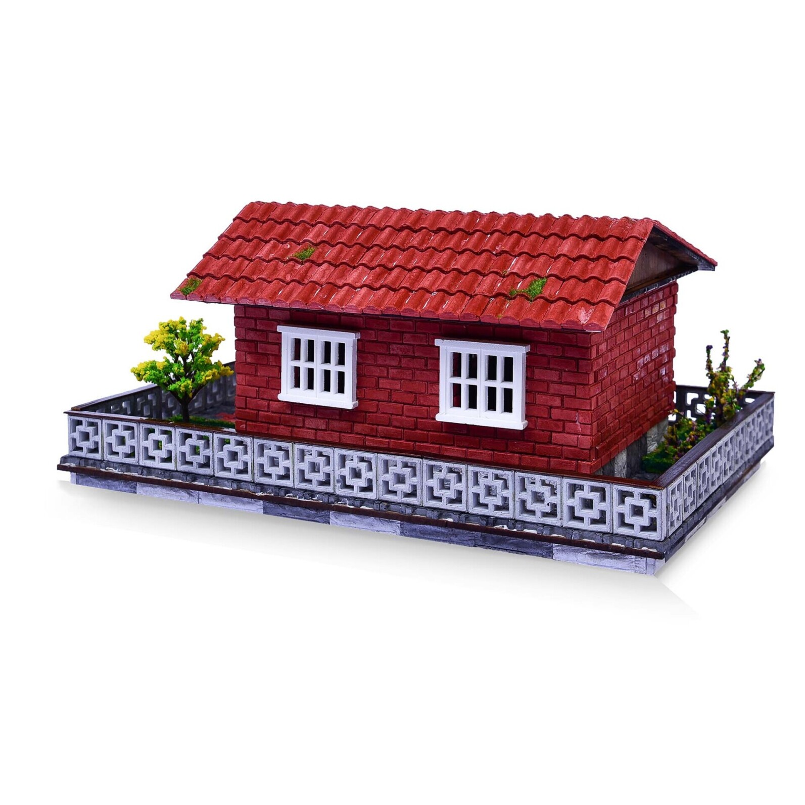  کیت ساختنی Eshel مدل ویلای جنگلی نما قرمز 1:24 بوک کلاب ایران2 