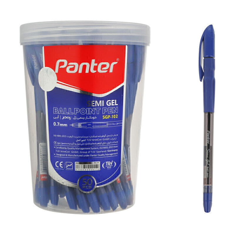  خودکار پنتر مدل سمی ژل کد SGP-102 نوک 0.7 میلی متر Panter Semi Gel Pen 0.7 mm بوک کلاب ایران 