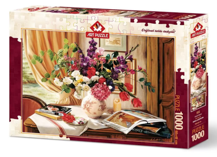 پازل 1000 تکه ( Robin Anderson: Art Corner) کنج هنر مدل آرت کد 4222 | ART PUZZLE بوک کلاب ایران 1